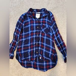 American Eagle Outfitters Flannel Shirt - Blue and Red